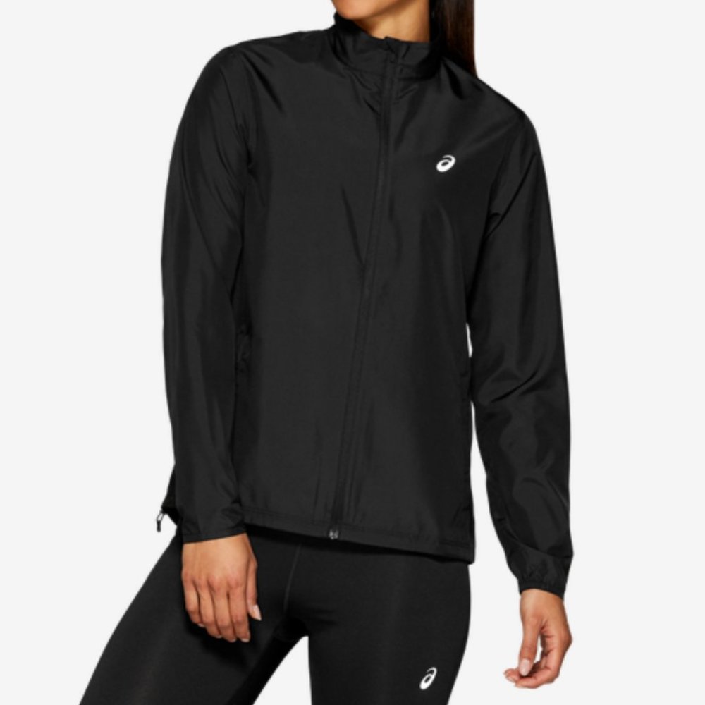 NEW ASICS Silver Workout Women's Jacket Black size XS